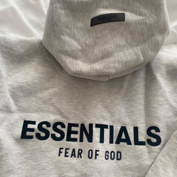 Fear of God Essentials Hoodie 'Light Oatmeal' - Picture 3 of 5
